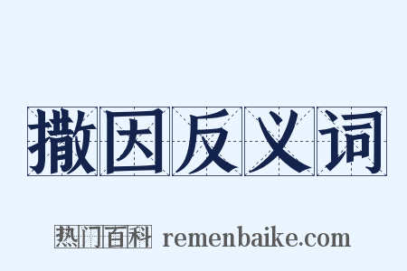 撒因反义词是什么意思的图片